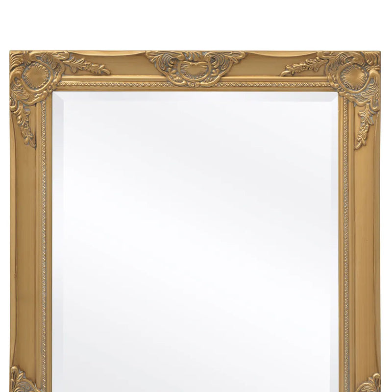 Wall Mirror Baroque Style 100x50 cm Gold