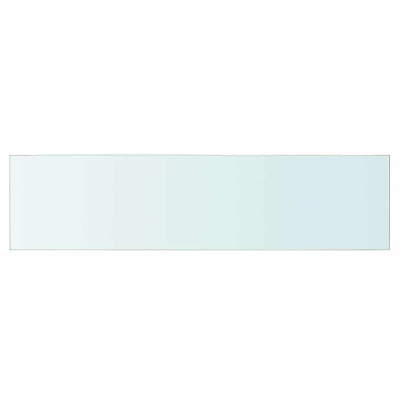 vidaXL Shelf Panel Glass Clear 80x20 cm