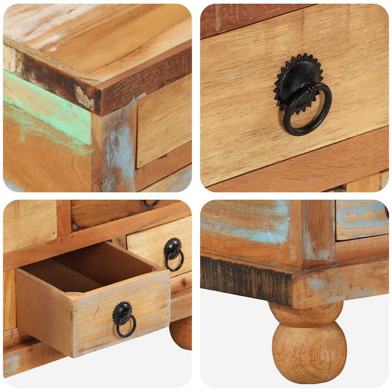 Coffee Table Reclaimed Wood 70x70x38 cm