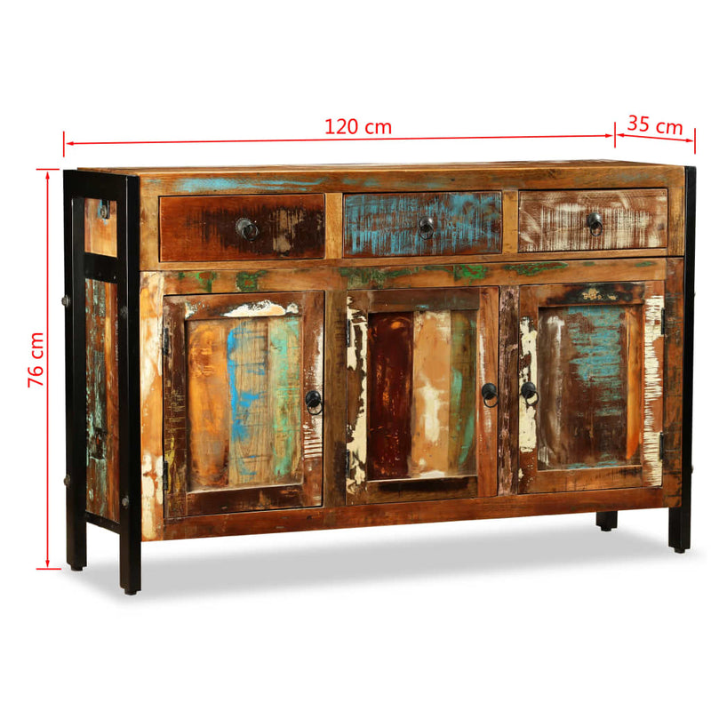 Sideboard Solid Reclaimed Wood 120x35x76 cm