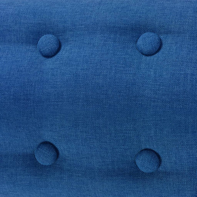 vidaXL Armchair Blue Fabric