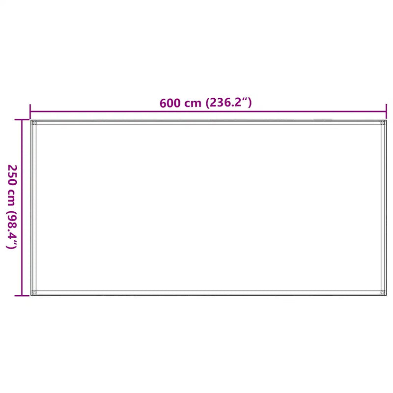 Tent Carpet 250x600 cm Anthracite