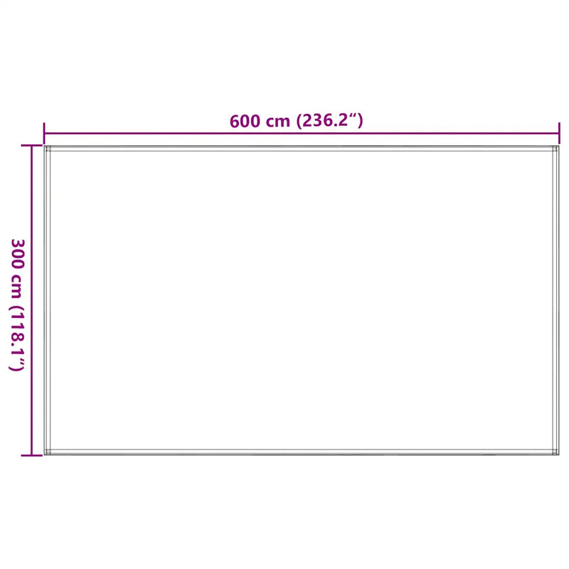 Tent Carpet 300x600 cm Anthracite
