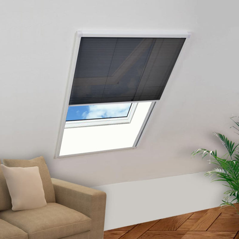 vidaXL Plisse Insect Screen for Windows Aluminium 60x80 cm
