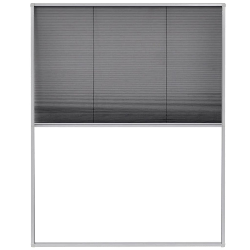 vidaXL Plisse Insect Screen for Windows Aluminium 80x100 cm
