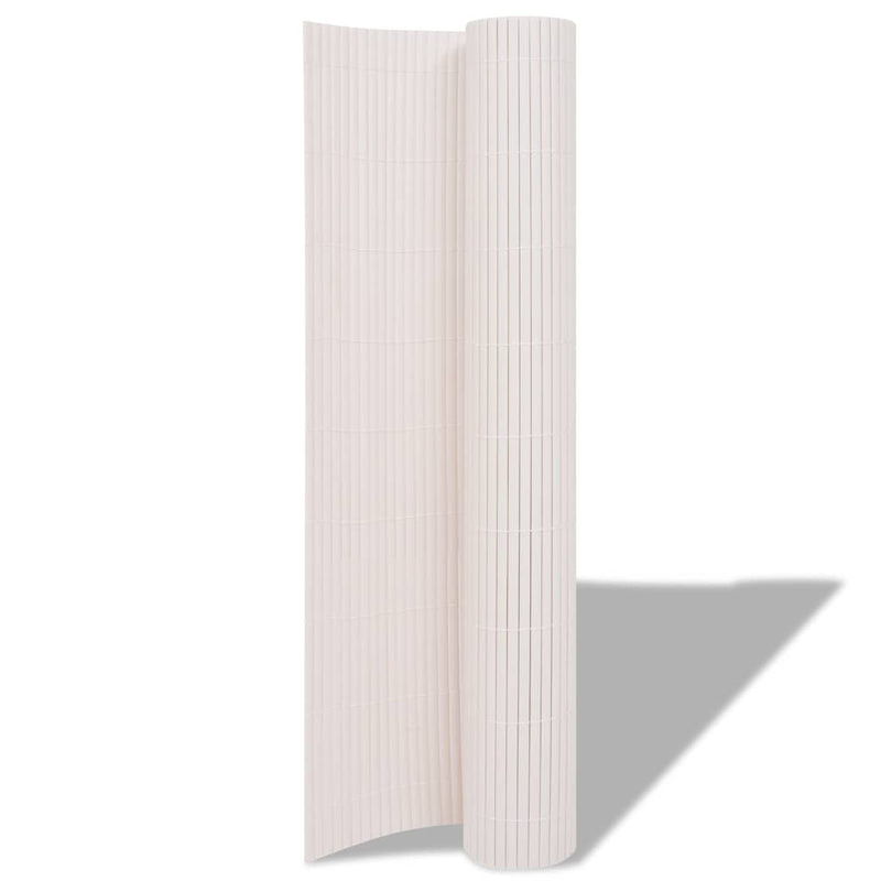 Double-Sided Garden Fence 90x300 cm White