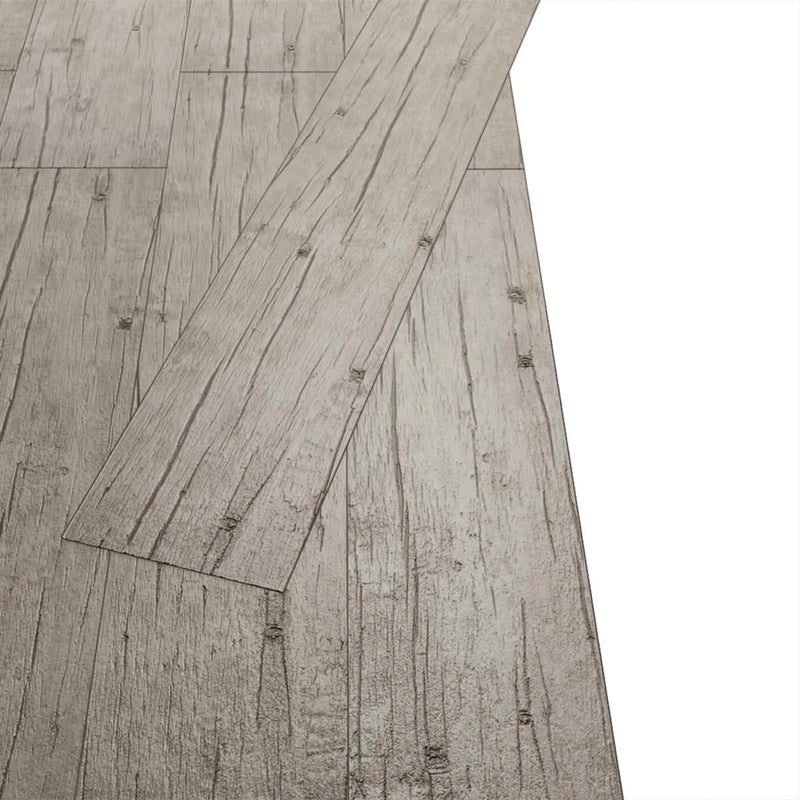 Flooring Planks 18 pcs Grey 5.26 m�� PVC
