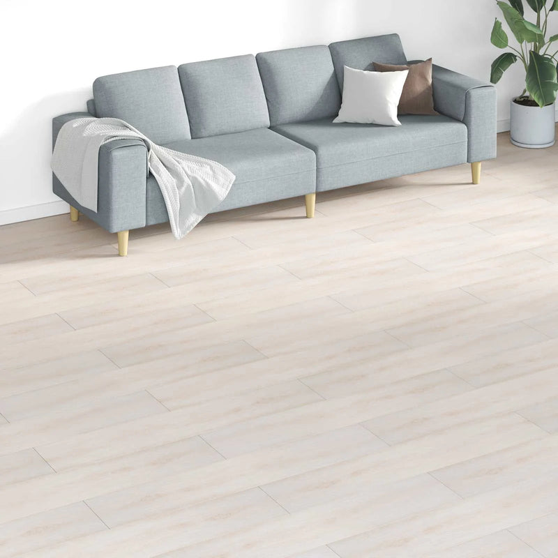 Flooring Planks 18 pcs White 5.26 m�� PVC