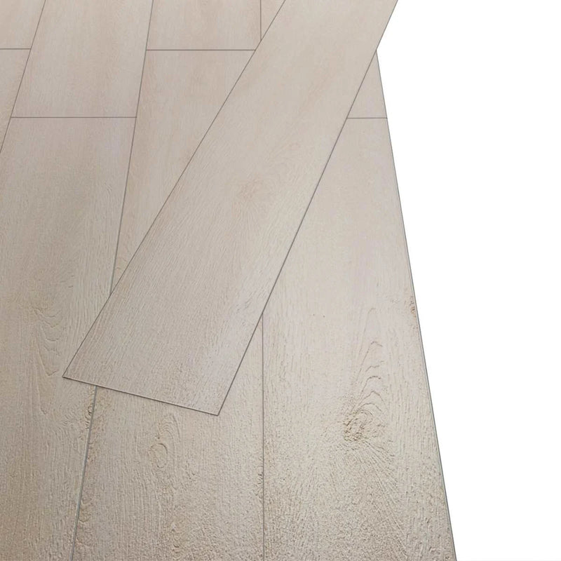 Flooring Planks 18 pcs White 5.26 m�� PVC