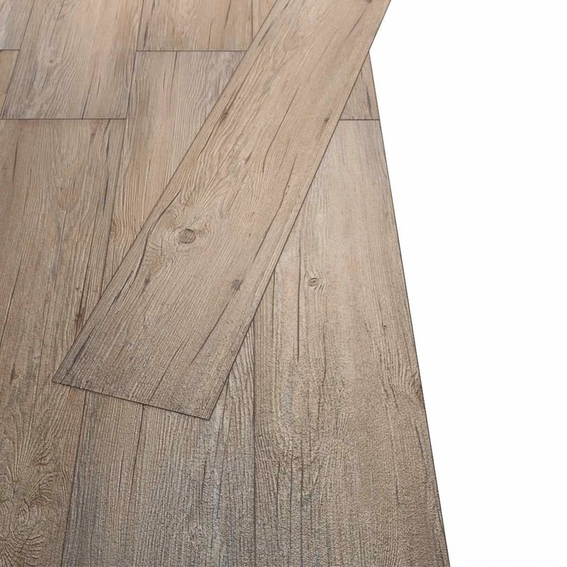 Flooring Planks 18 pcs Brown 5.26 m�� PVC