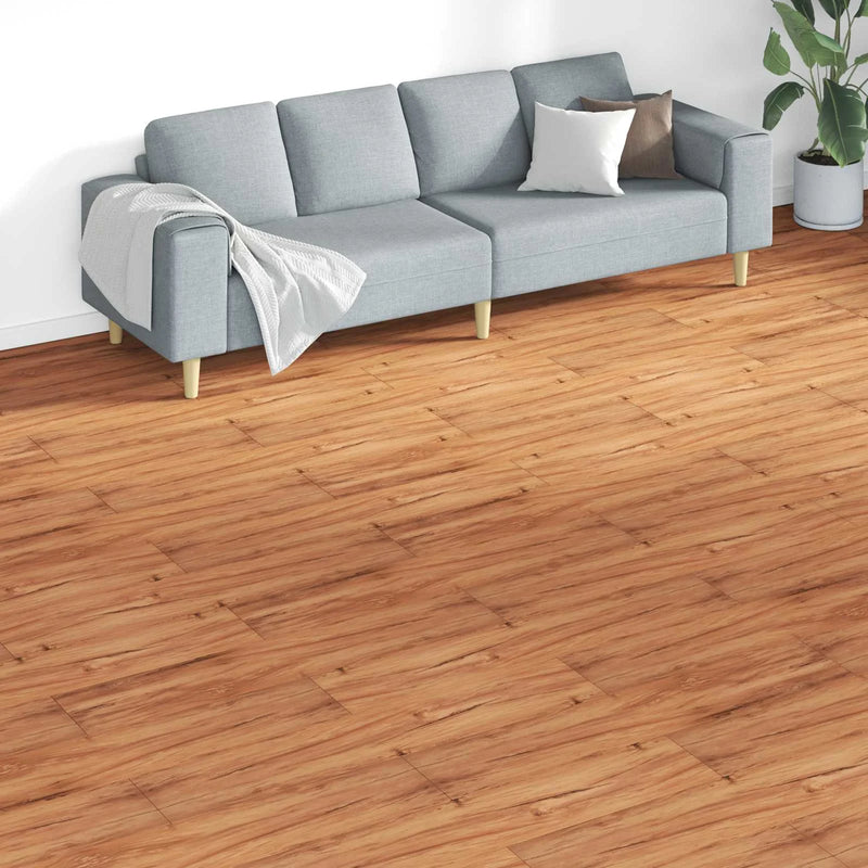 Flooring Planks 18 pcs Brown 5.26 m�� PVC