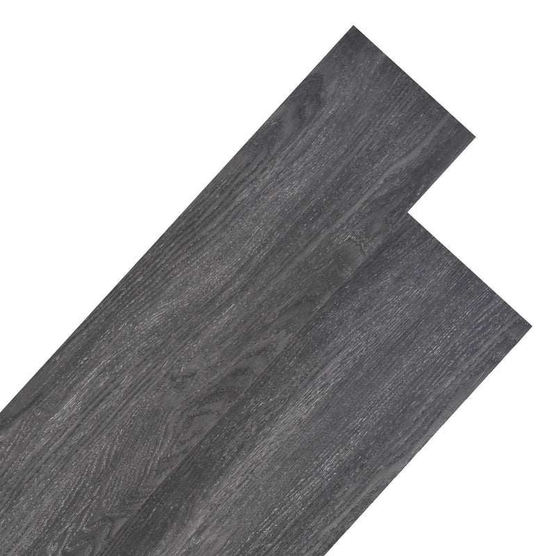 Flooring Planks 18 pcs Black and White 5.26 m�� PVC