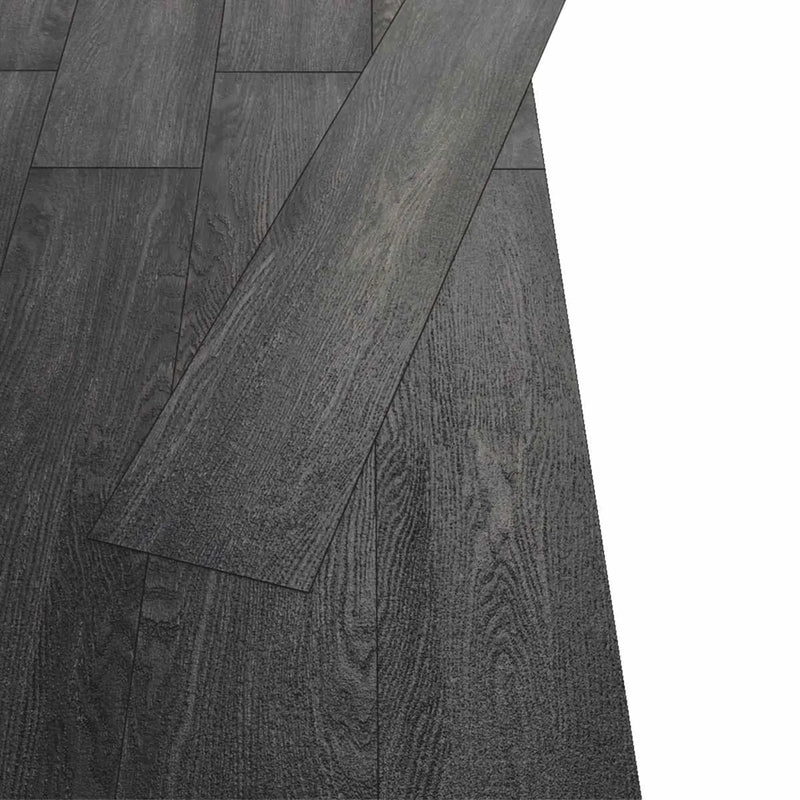 Flooring Planks 18 pcs Black and White 5.26 m�� PVC
