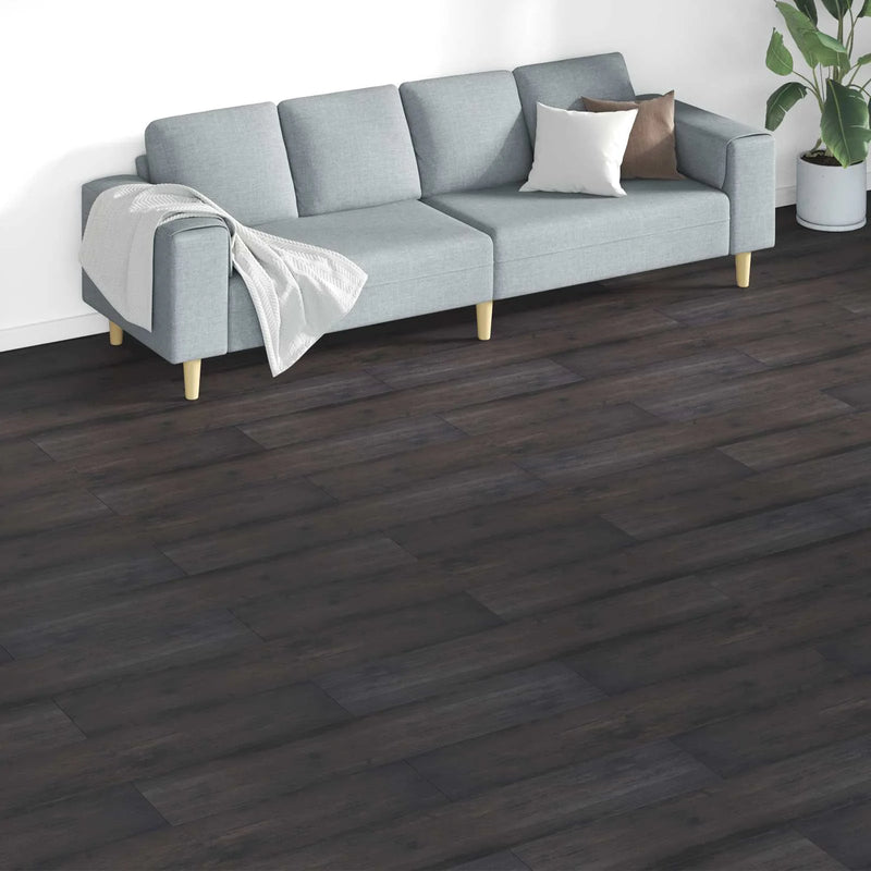 Flooring Planks 18 pcs Dark Grey 5.26 m�� PVC