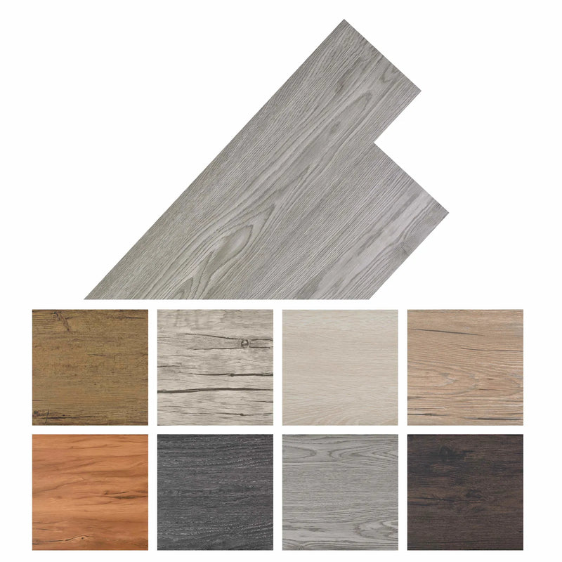 Flooring Planks 36 pcs Dark Grey 5,02 m�� PVC