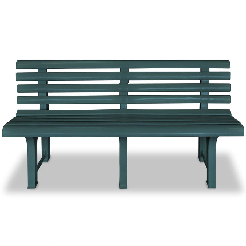 vidaXL Garden Bench 145.5 cm Plastic Green