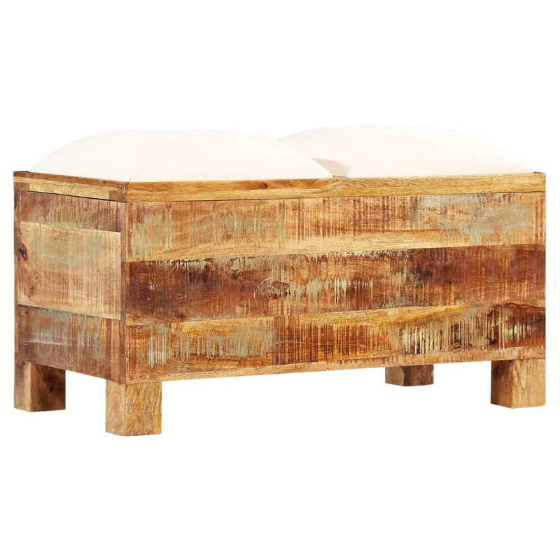 vidaXL Storage Bench Solid Reclaimed Wood 80x40x40 cm