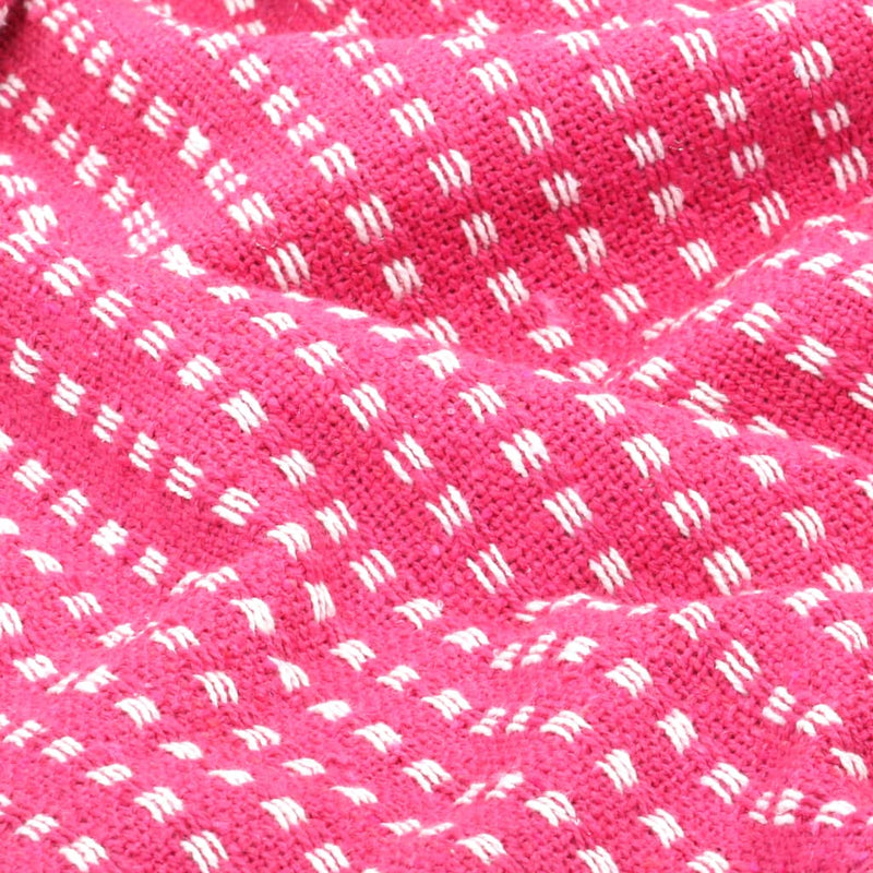 Throw Cotton Squares 160x210 cm Pink