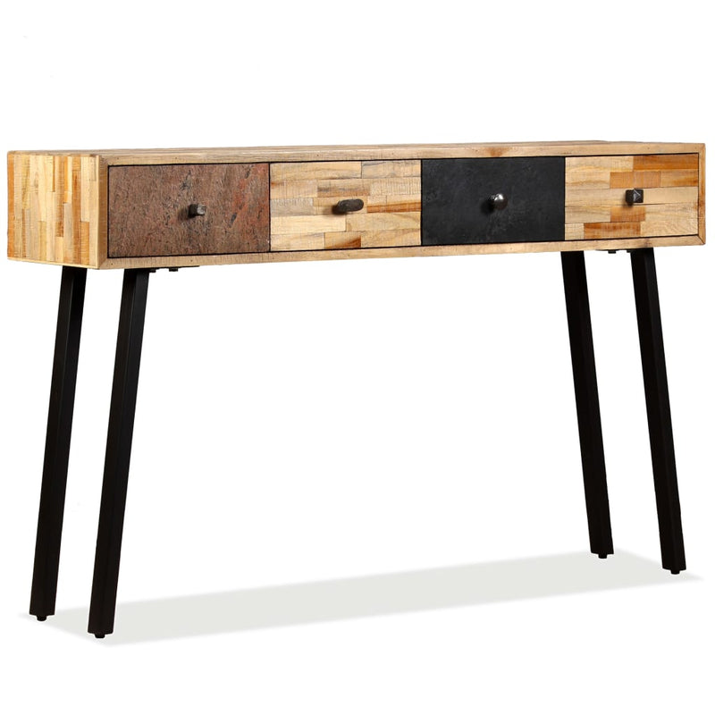 vidaXL Console Table 120x30x76 cm Solid Reclaimed Teak