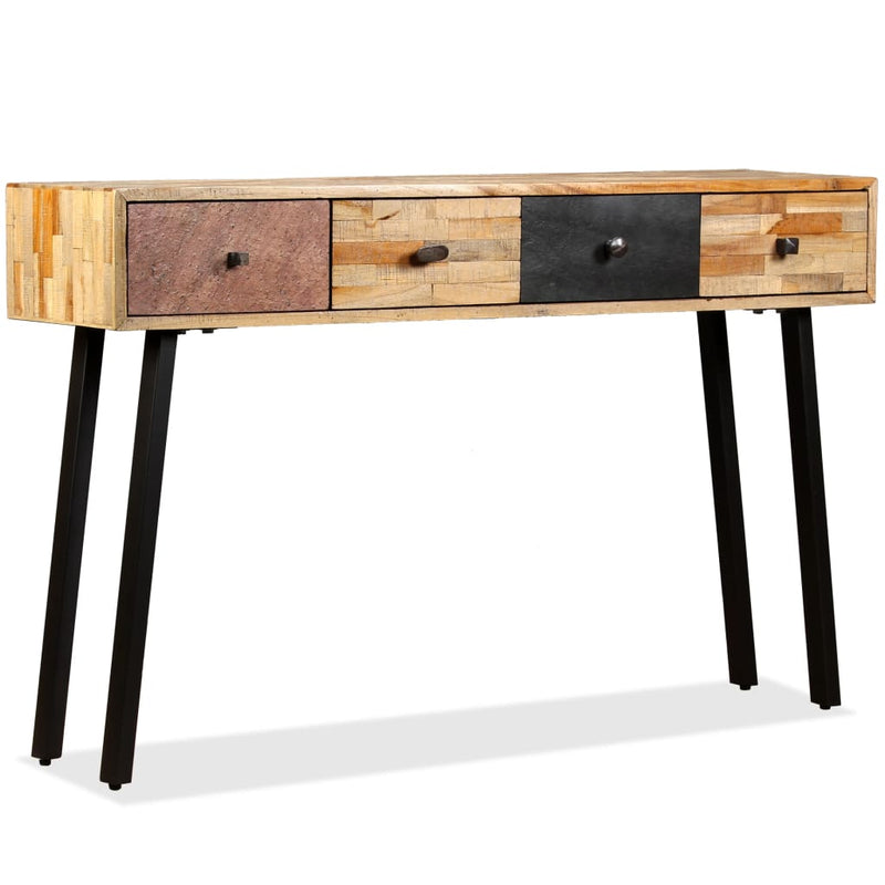 vidaXL Console Table 120x30x76 cm Solid Reclaimed Teak
