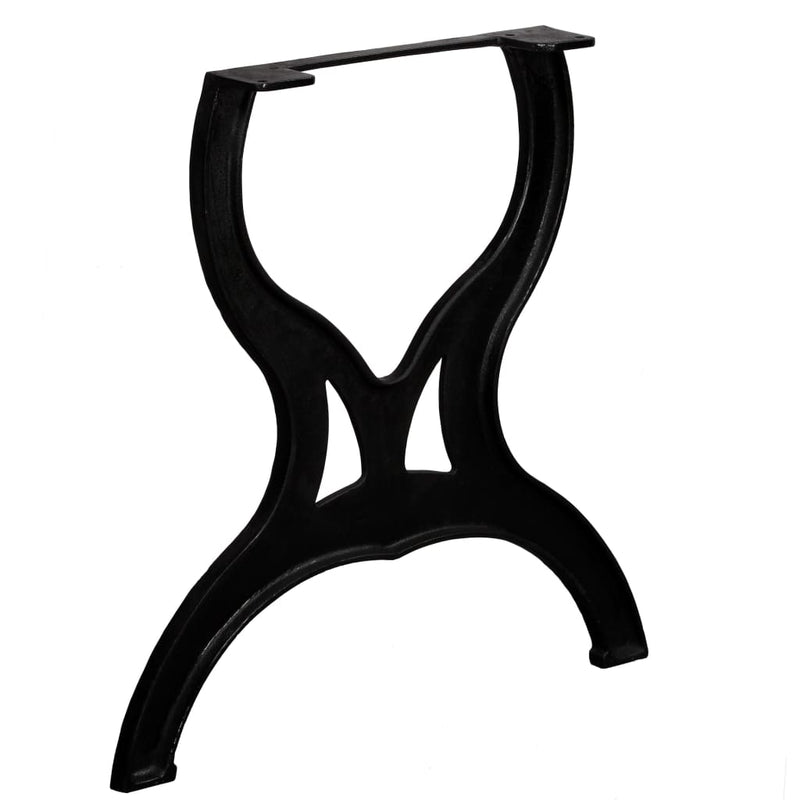 Dining Table Legs 2 pcs X-Frame Cast Iron