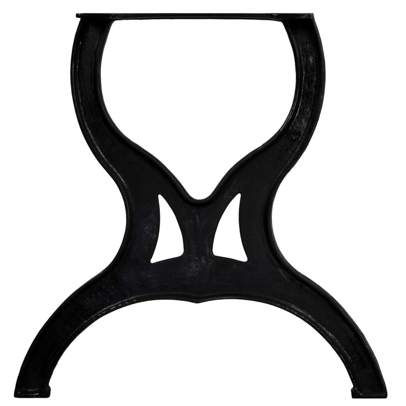 Dining Table Legs 2 pcs X-Frame Cast Iron