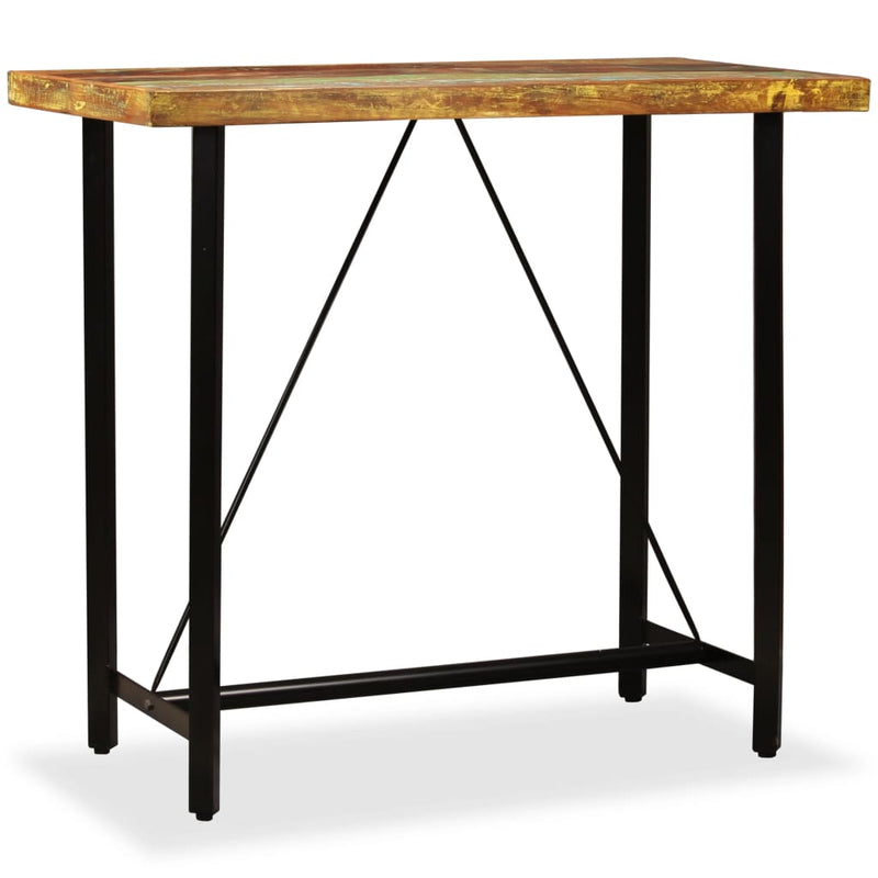vidaXL Bar Table 120x60x107 cm Solid Reclaimed Wood