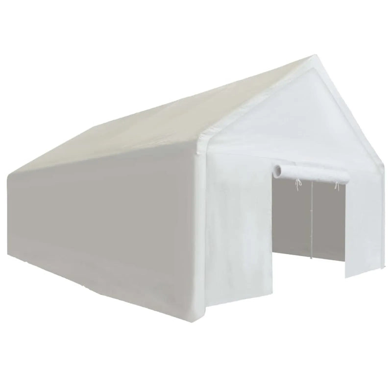 Storage Tent Fabric White 400 x 800 cm Polyethylene