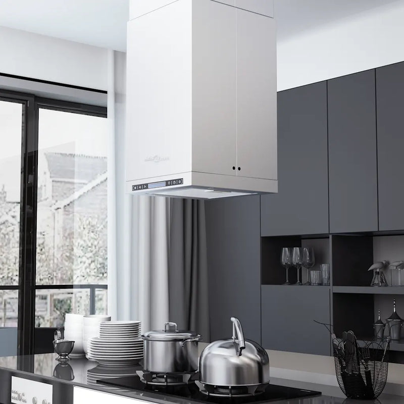 Island Range Hood LCD Display Touch Sensor 756 m��/h LED