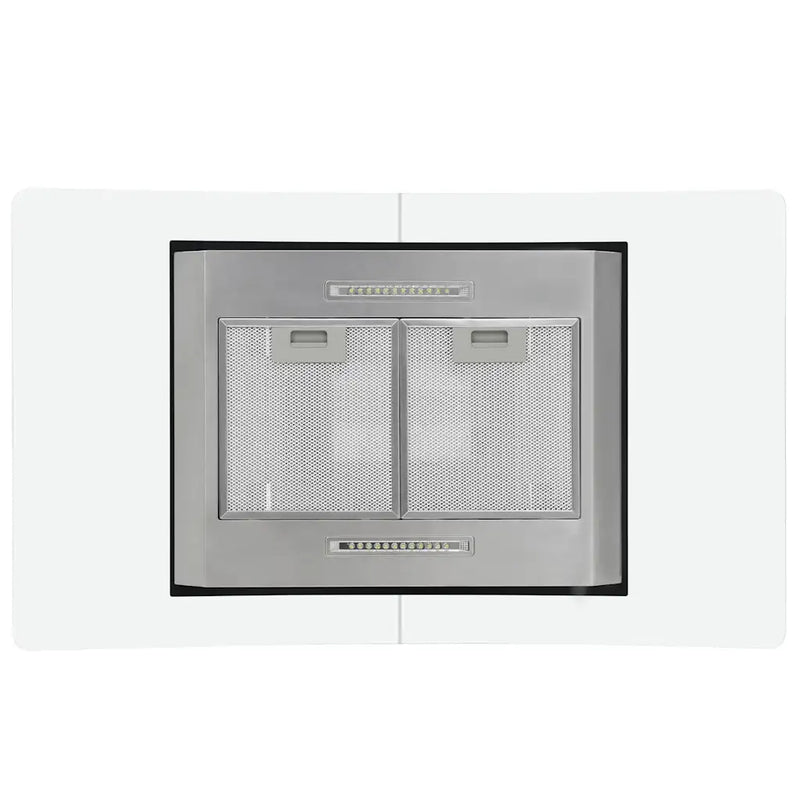 Island Range Hood 90 cm LCD Display Touch Sensor 756 m��/h LED