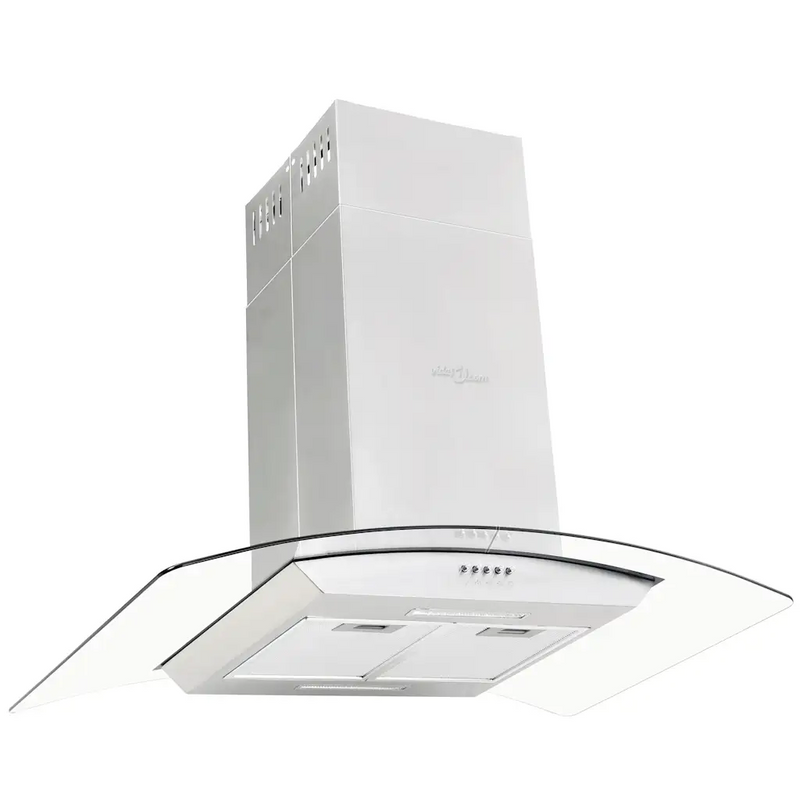 Island Range Hood 90 cm Stainless Steel 756 m��/h LED
