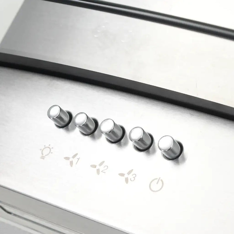 Island Range Hood 90 cm Stainless Steel 756 m��/h LED