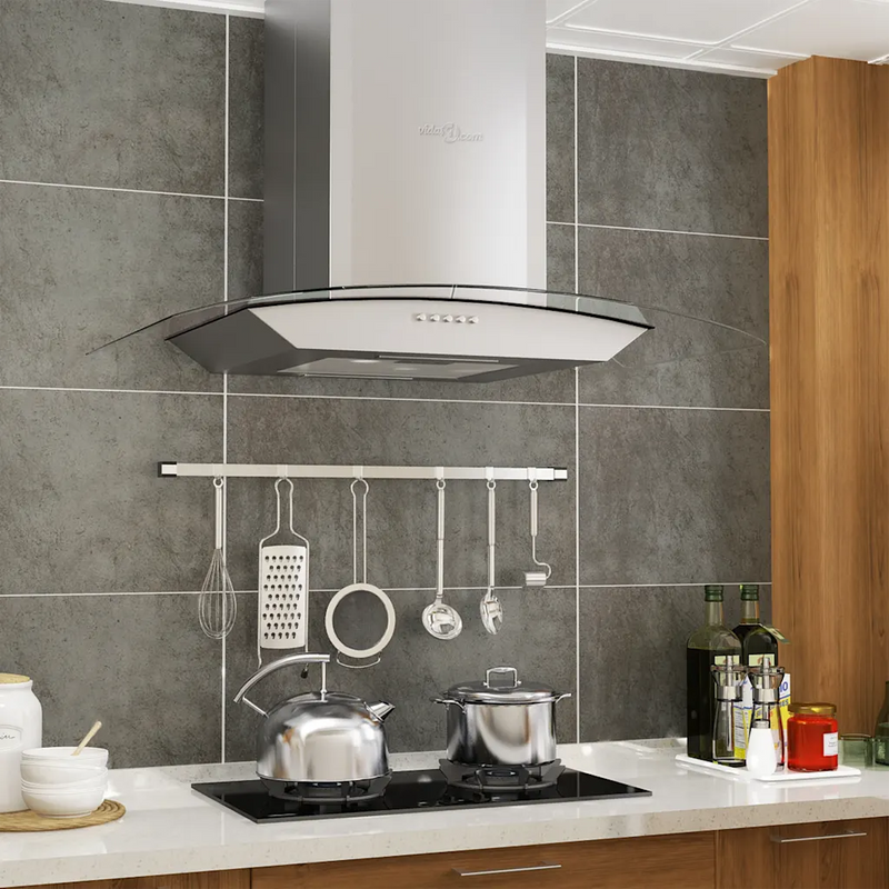 Wall Mounted Range Hood 60 cm Stainless Steel 756 m��/h LED