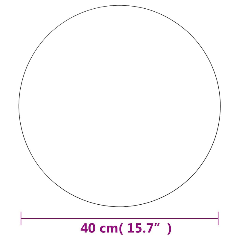 vidaXL Wall Mirror 40 cm Round Glass