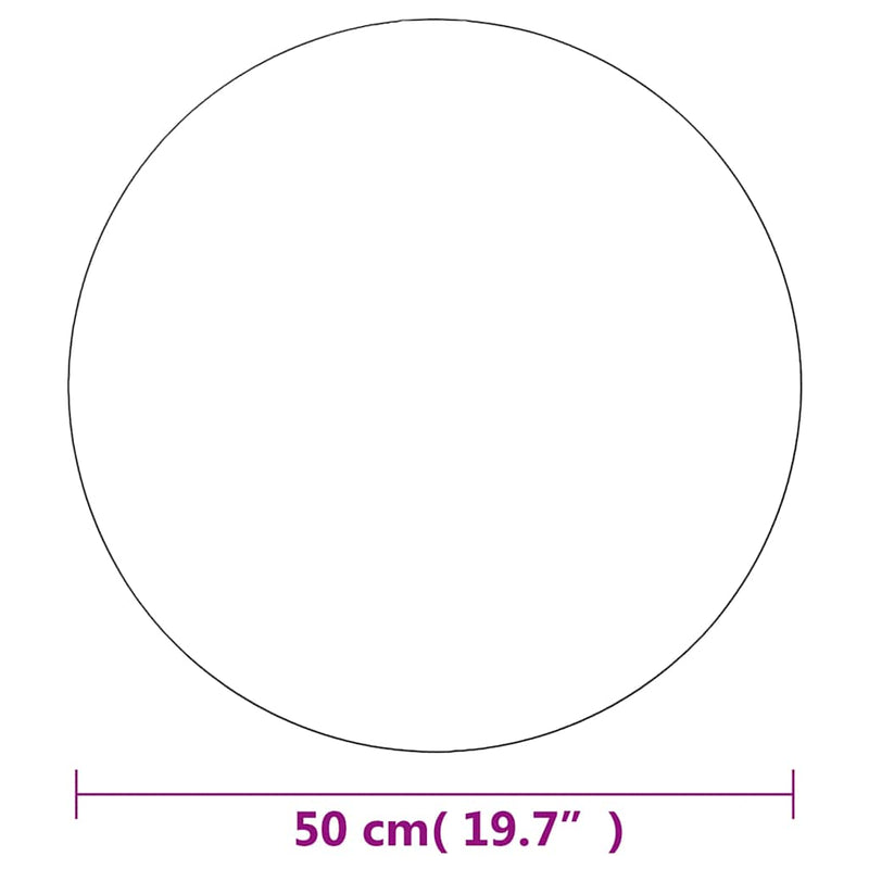 vidaXL Wall Mirror 50 cm Round Glass