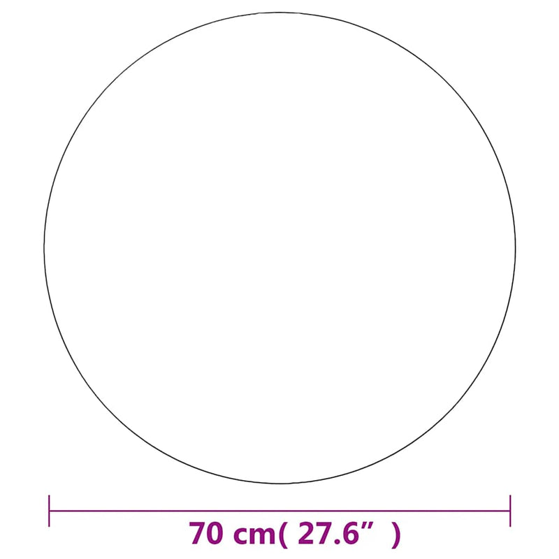 vidaXL Wall Mirror 70 cm Round Glass