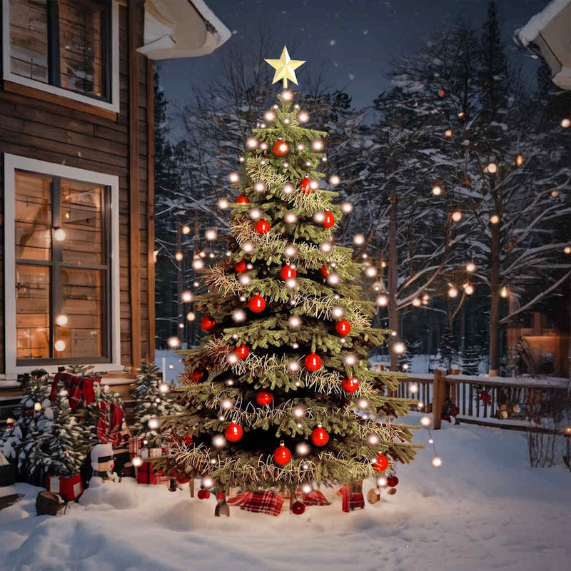 vidaXL Christmas Tree Net Lights with 210 LEDs 210 cm