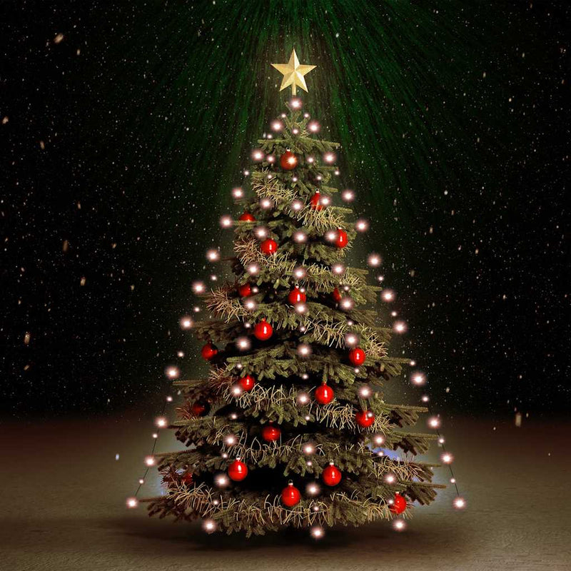vidaXL Christmas Tree Net Lights with 210 LEDs 210 cm