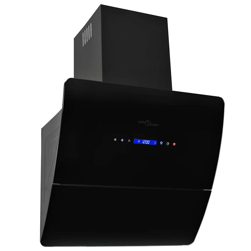 Wall Mounted Range Hood Stainless Steel 756 m��/h 60 cm Black