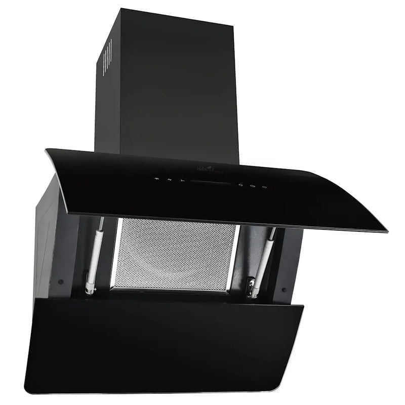 Wall Mounted Range Hood Stainless Steel 756 m��/h 60 cm Black