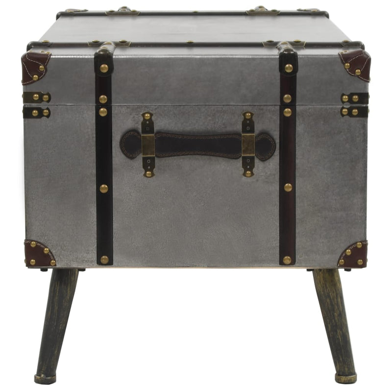 vidaXL Coffee Table MDF and Aluminium 102x51x47.5 cm