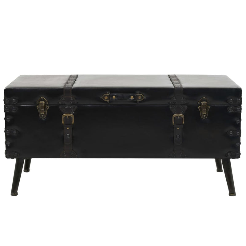 vidaXL Coffee Table MDF and Steel 102x51x48 cm