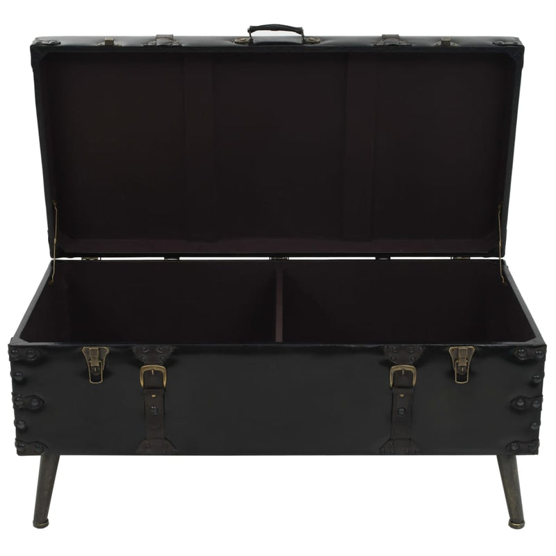 vidaXL Coffee Table MDF and Steel 102x51x48 cm