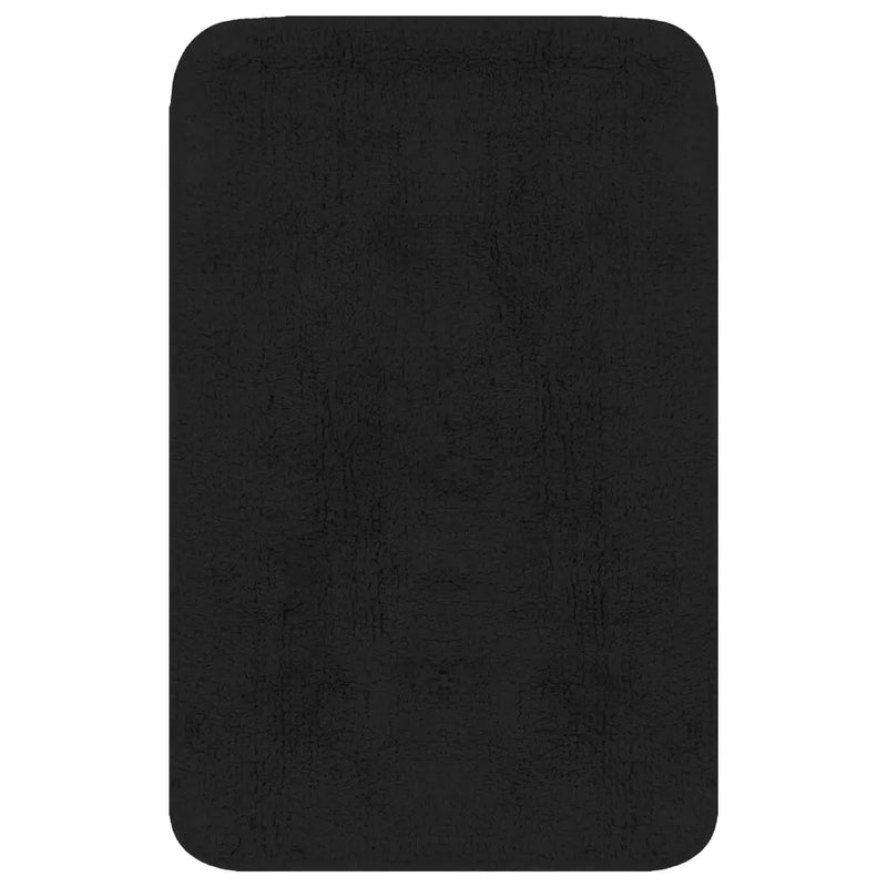 Bathroom Mat Set 2 Pieces Fabric Anthracite