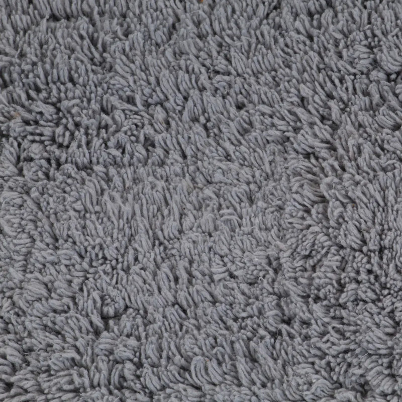 Bathroom Mat Set 2 Pieces Fabric Grey
