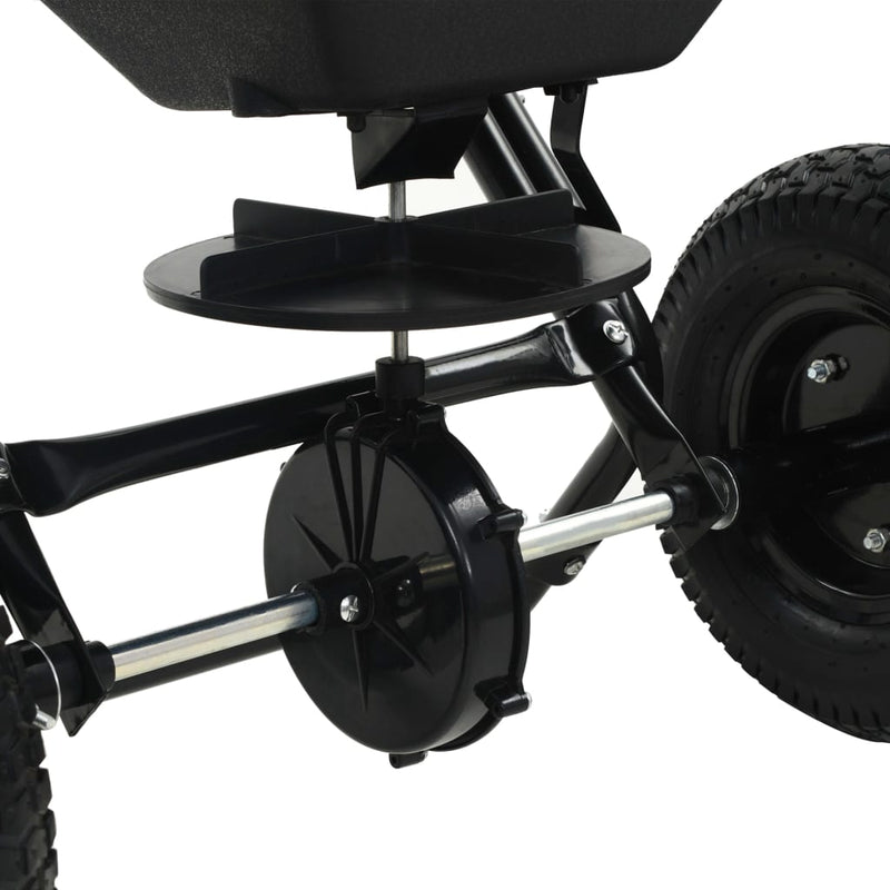 Walk Behind Salt Spreader PVC and Steel 106x73x76 cm 45 L