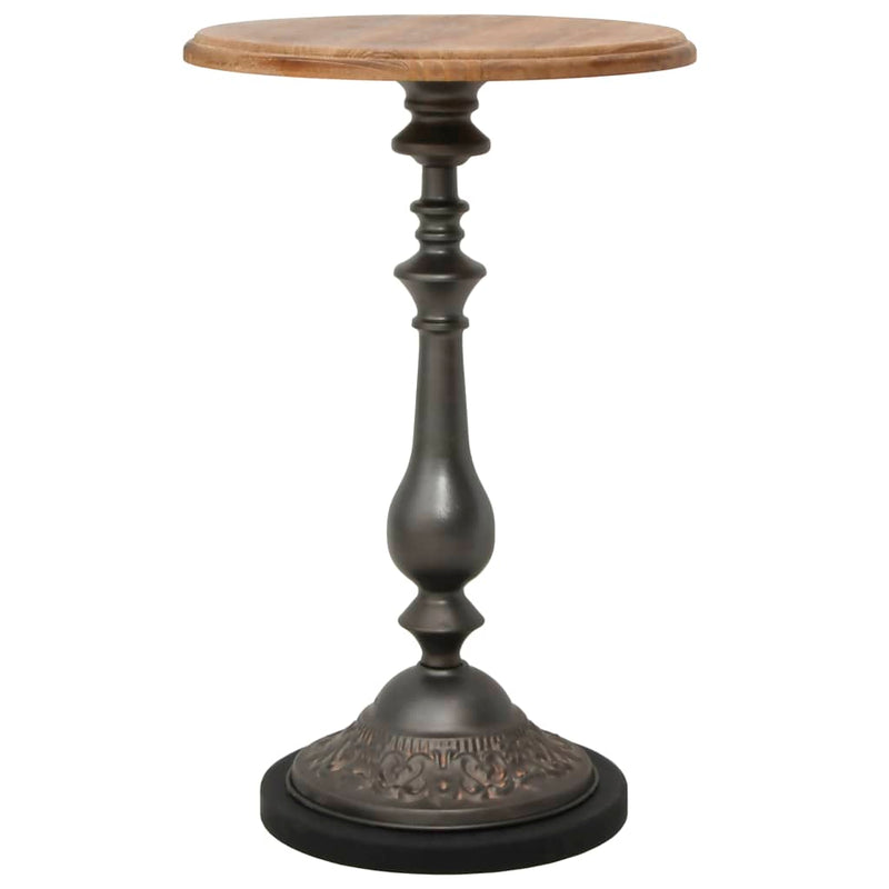 End Table Solid Fir Wood 40x64 cm Brown