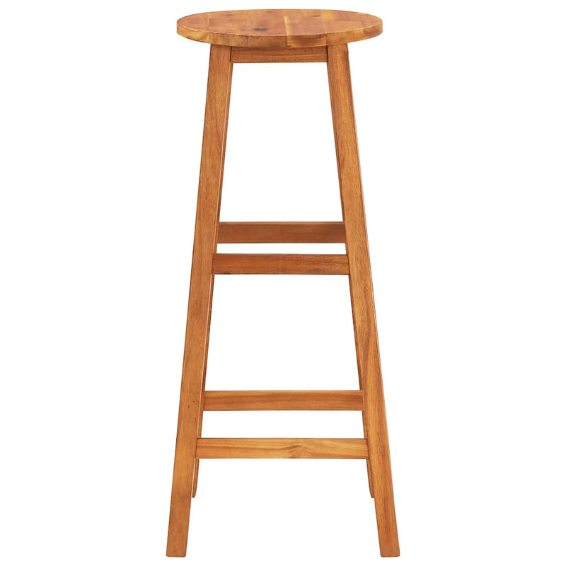 vidaXL Bar Chairs 2 pcs Solid Acacia Wood