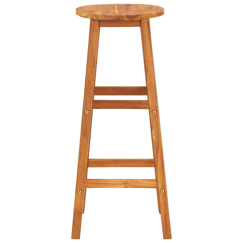 vidaXL Bar Chairs 2 pcs Solid Acacia Wood