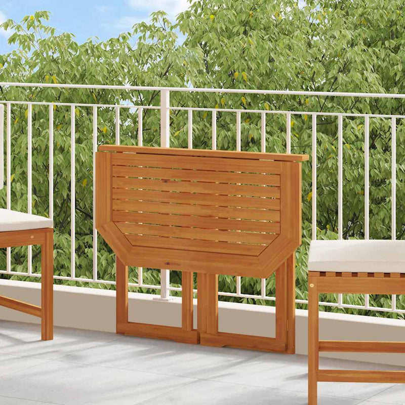vidaXL Bistro Table 90x50x75 cm Solid Acacia Wood